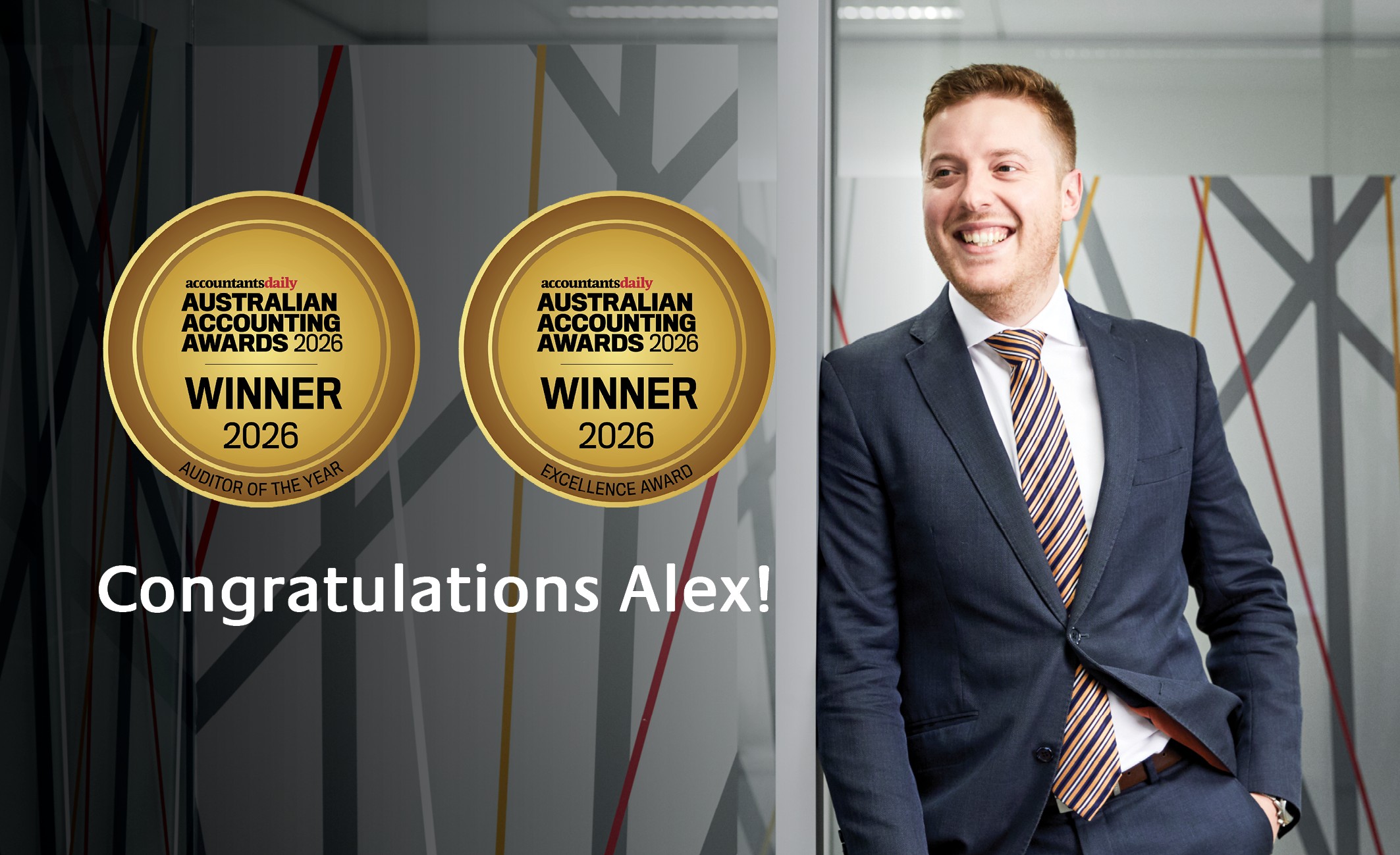 Alex Hardy takes the double win at Australia’s top Accounting Awards Image